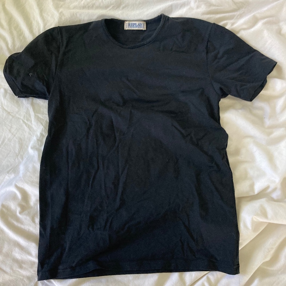 Replay Black Tee